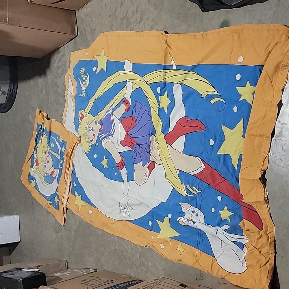 Rare vintage salor moon bedsheets duvet cover eruo bedding blankets